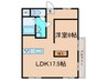 エルドラド甲東園 1LDKの間取り
