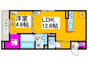 間取図 仮）パサログランデ北長尾