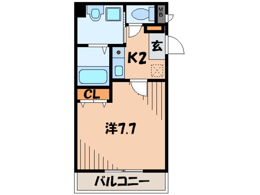 間取図 タウンコ－ト門戸