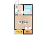 サンシャイン７ 1Kの間取り