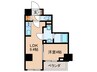 ローズコーポ堺筋本町 1LDKの間取り