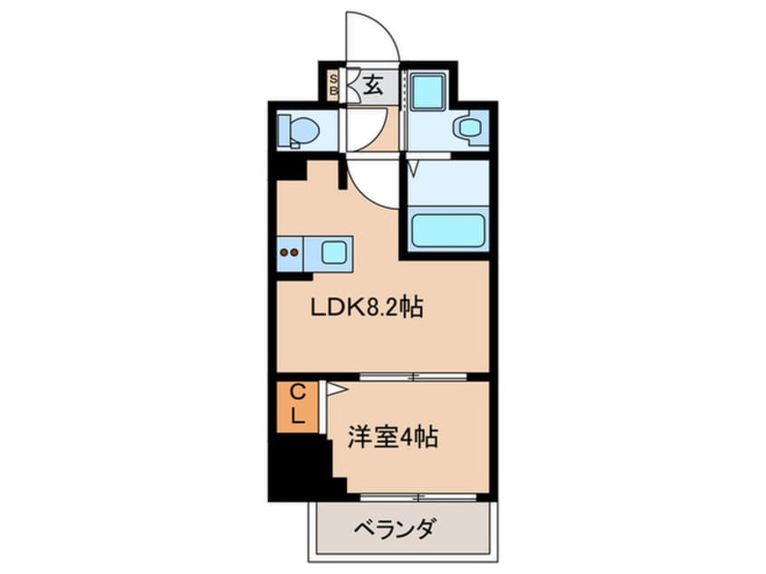 間取図 ローズコーポ堺筋本町