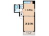 マンション富 1DKの間取り