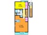 ゴールドクレスト雁屋南弐番館 1LDKの間取り