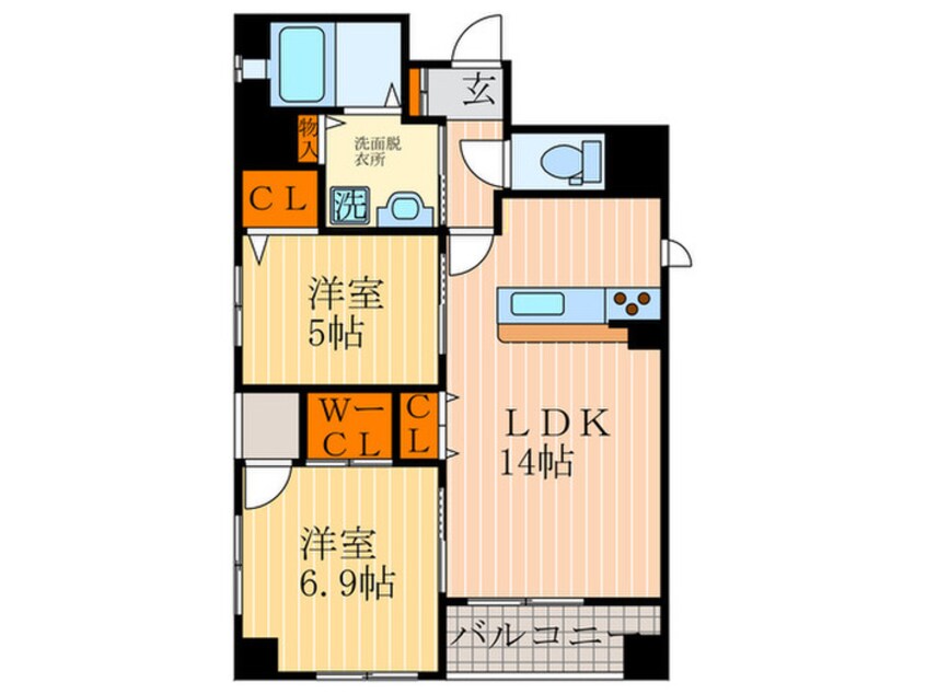 間取図 グランディール烏丸御池