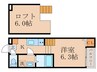 ティエラ淀 1Kの間取り