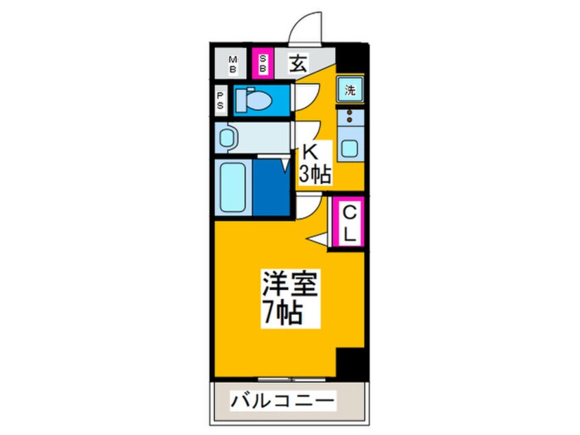 間取図 グランエクラ花園町