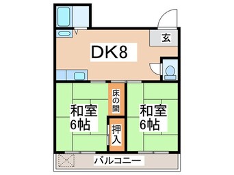 間取図 コーポ松屋