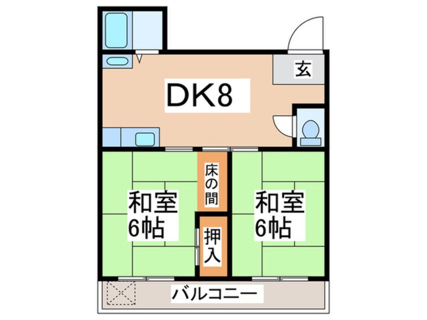 間取図 コーポ松屋