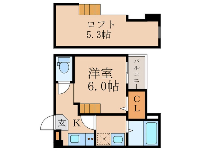 間取図 イロハ　淀下津町