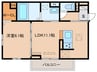 BRANSIA出町 1LDKの間取り