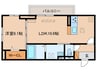 BRANSIA出町 1LDKの間取り