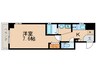フェイバル二条 1Kの間取り