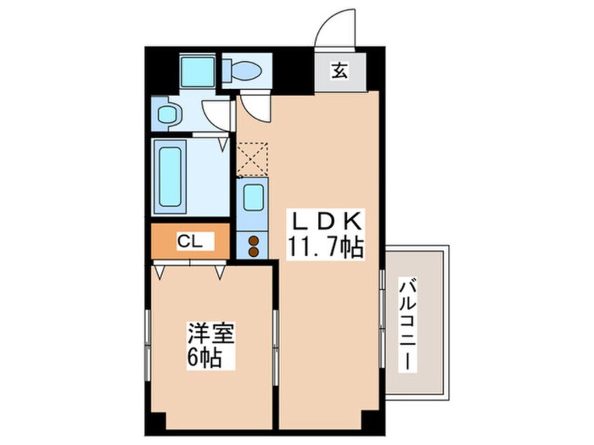 間取図 CITY SPIRE難波WESTⅡ