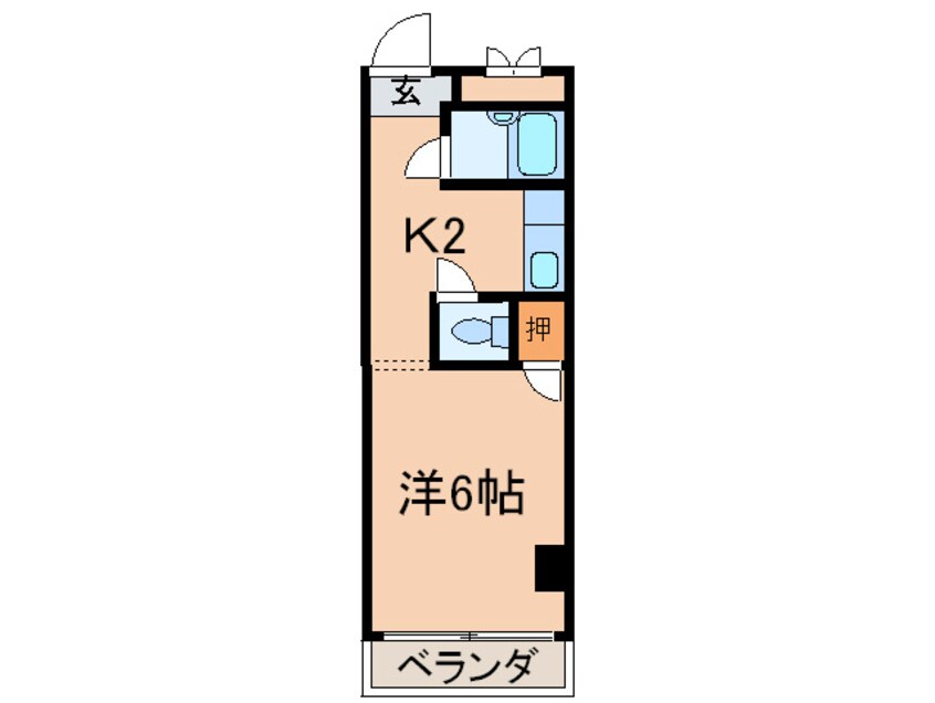 間取図 ロールス塚口Ⅰ