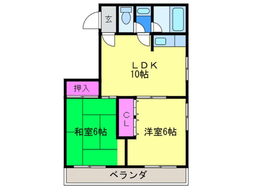 間取図 長居グランドハイツ