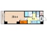 フジテラス東山三条 1Kの間取り