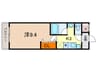 フジテラス東山三条 1Kの間取り