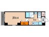 フジテラス東山三条 1Kの間取り