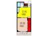 アップルハイツ 1DKの間取り