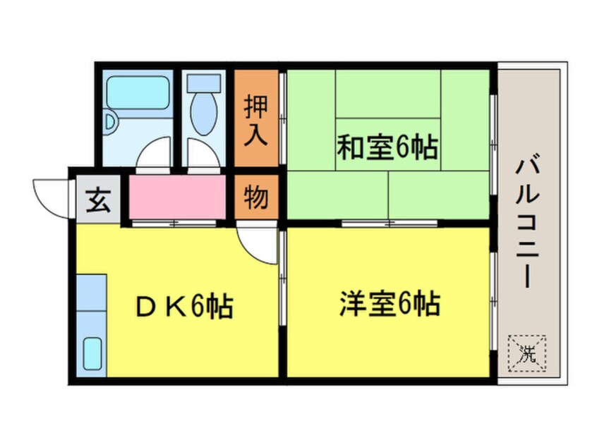 間取図 ハイツ大八木