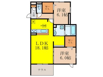 間取図 グラサ上穂積