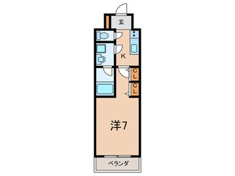 間取図 ｽﾌﾟﾗﾝﾃﾞｨｯﾄﾞ神戸北野（506）