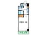Ｍプラザ堀江南 1Kの間取り
