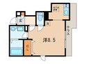 ルシェ－ル鳴尾の間取図
