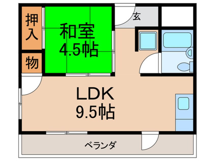 間取図 ＦＲＯＮＴ　ＦＩＥＬＤ長居東