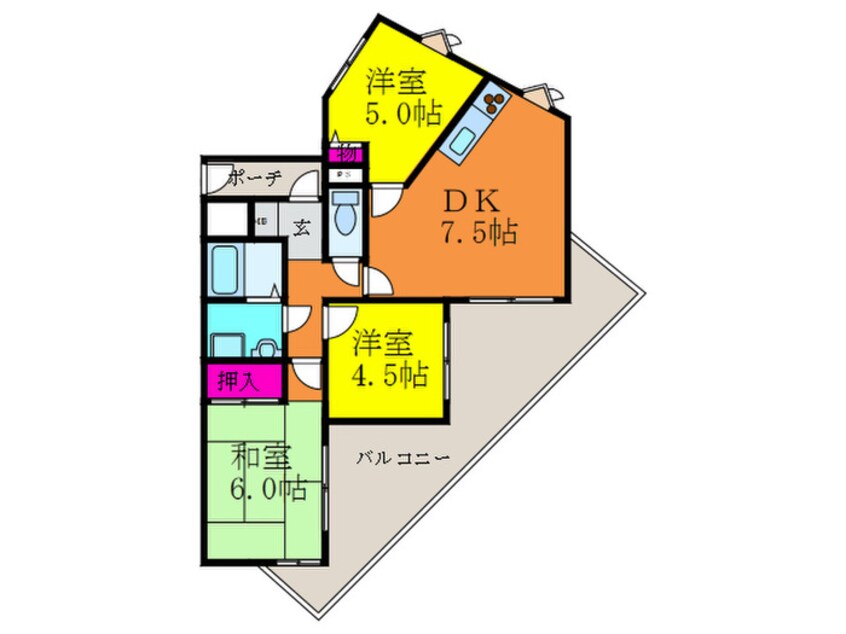 間取図 メゾン摂津