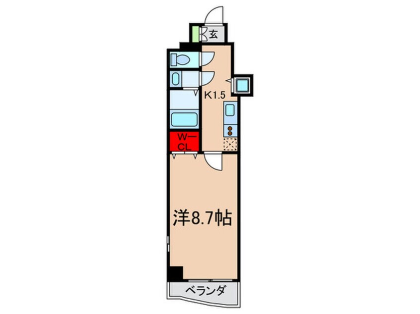 間取図 プレサンス本町プライム(1101）