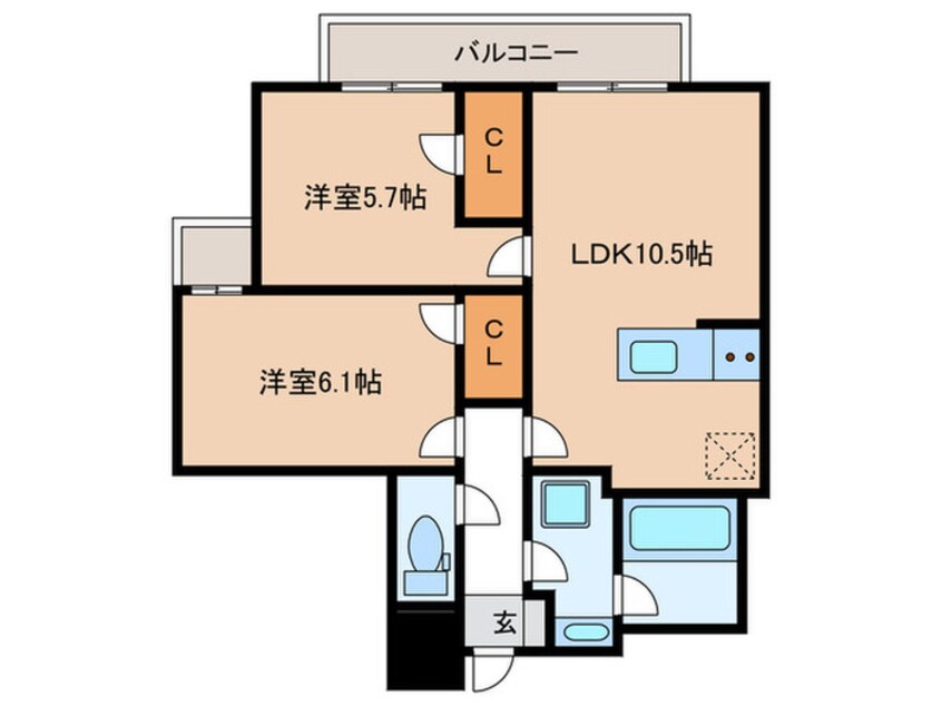 間取図 グルーブ五色山