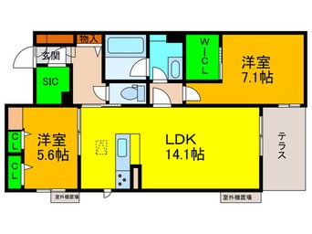 間取図 エスポワールエムケイ鳳