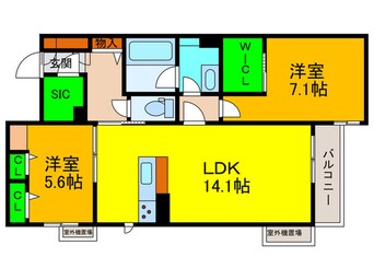 間取図 エスポワールエムケイ鳳