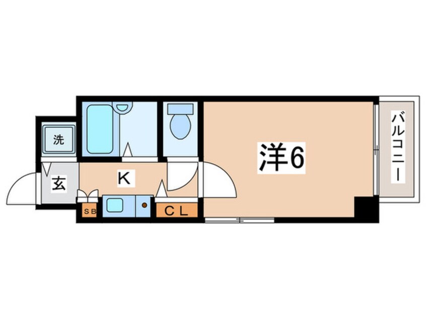 間取図 プレサンス阿倍野阪南町（503）