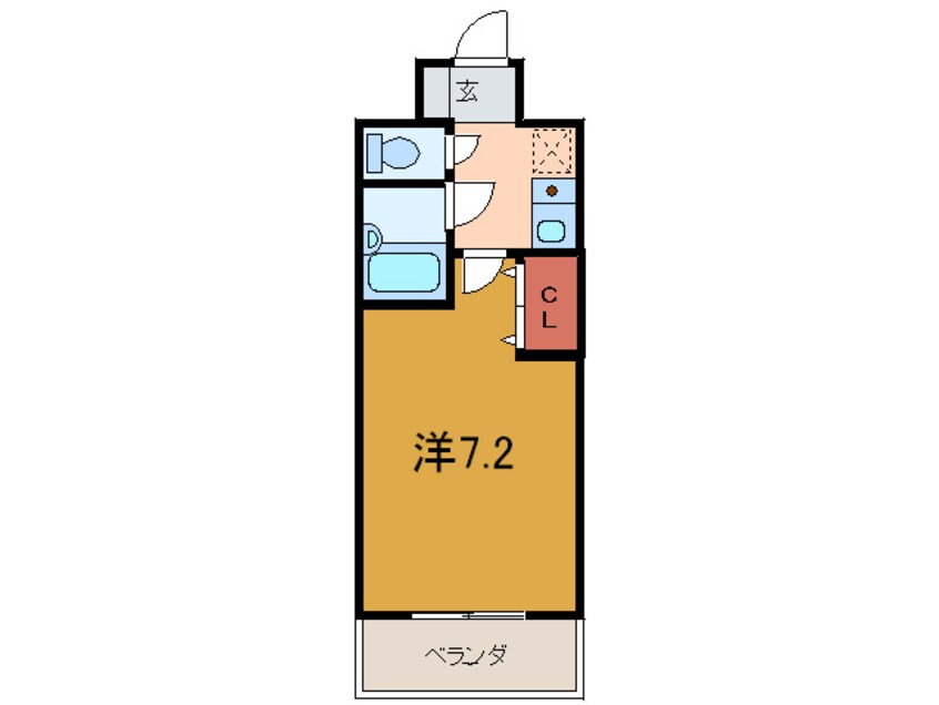 間取図 エスリ－ド三宮
