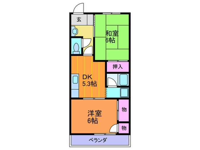 間取り図 ＫＢＣ四條畷ハイツ