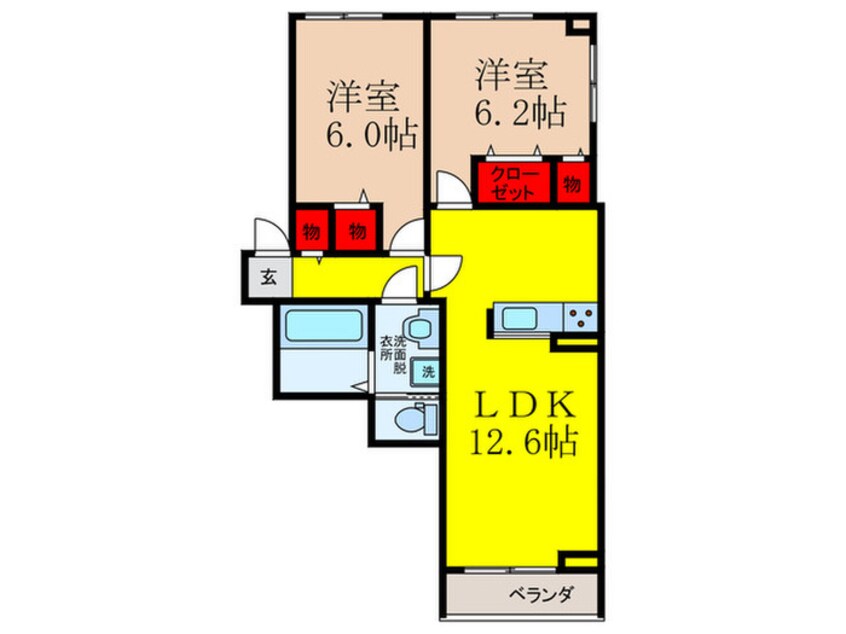 間取図 クローバー　ノワール