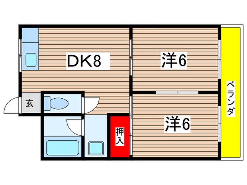 間取図 北武庫之荘ハイツ