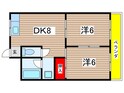 北武庫之荘ハイツの間取図