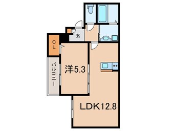 間取図 仮）ジーメゾン鈴蘭台ラフィネ