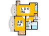 シャトー長居 1LDKの間取り