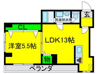 間取図 シャトー長居