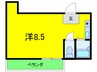 三景マンション 1Rの間取り