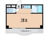 三景マンション 1Rの間取り