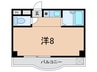 三景マンション 1Rの間取り