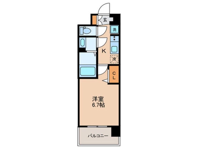 間取図 ソルテラス京都JUJO華(204)