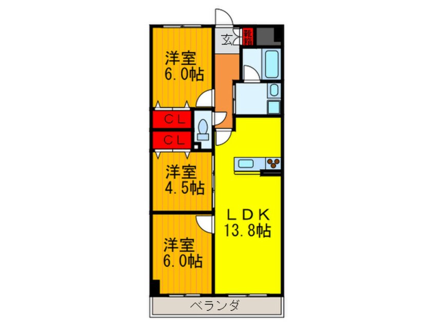 間取図 ヌカタコルンイ－スト