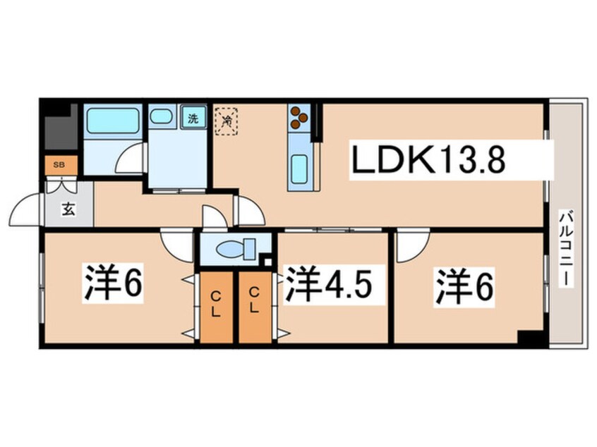 間取図 ヌカタコルンイ－スト